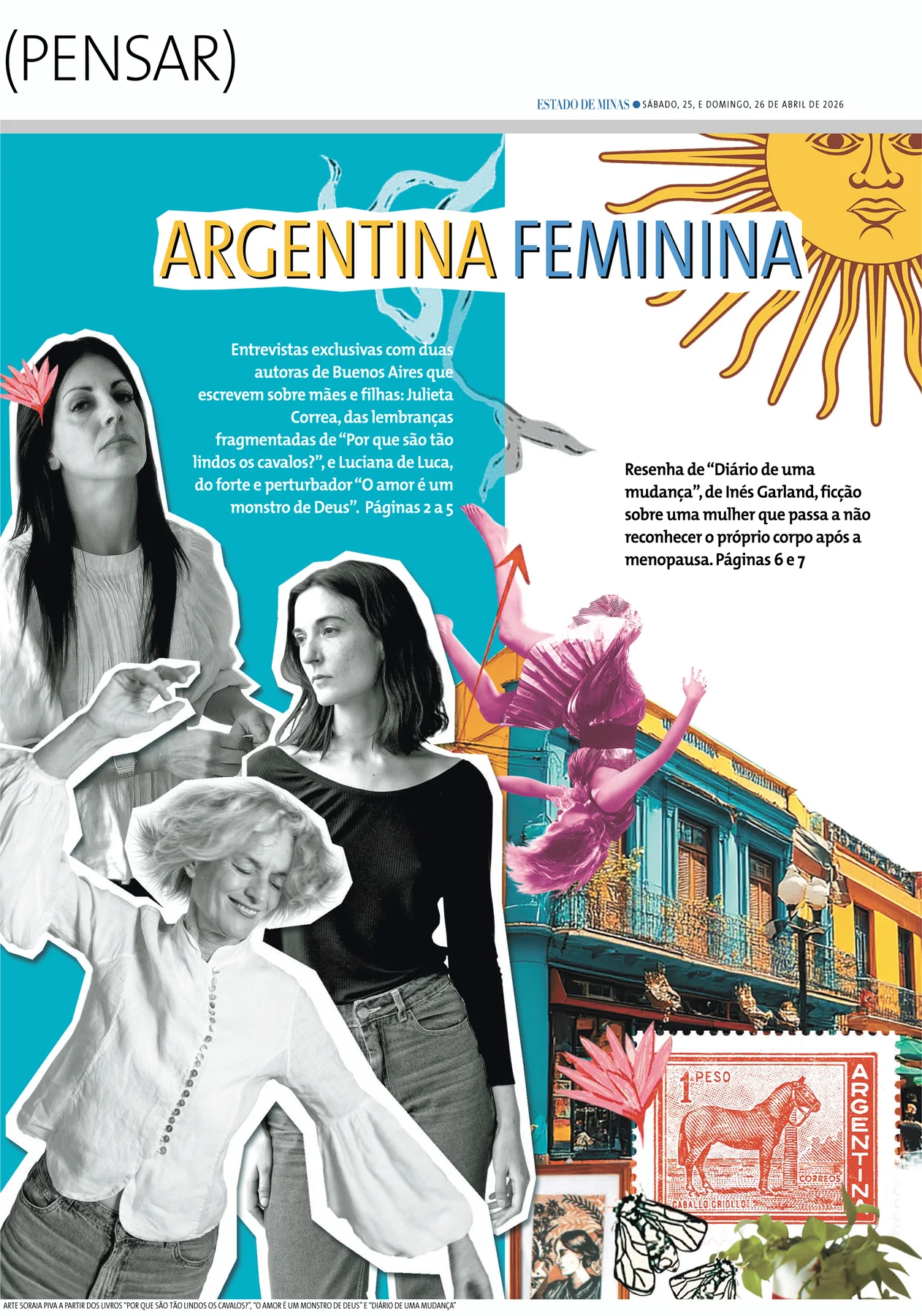 Capa editorial sobre mulheres argentinas